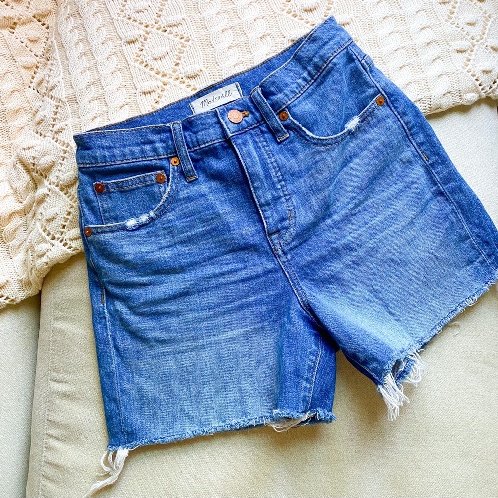 Madewell | High Rise Denim Mom Shorts